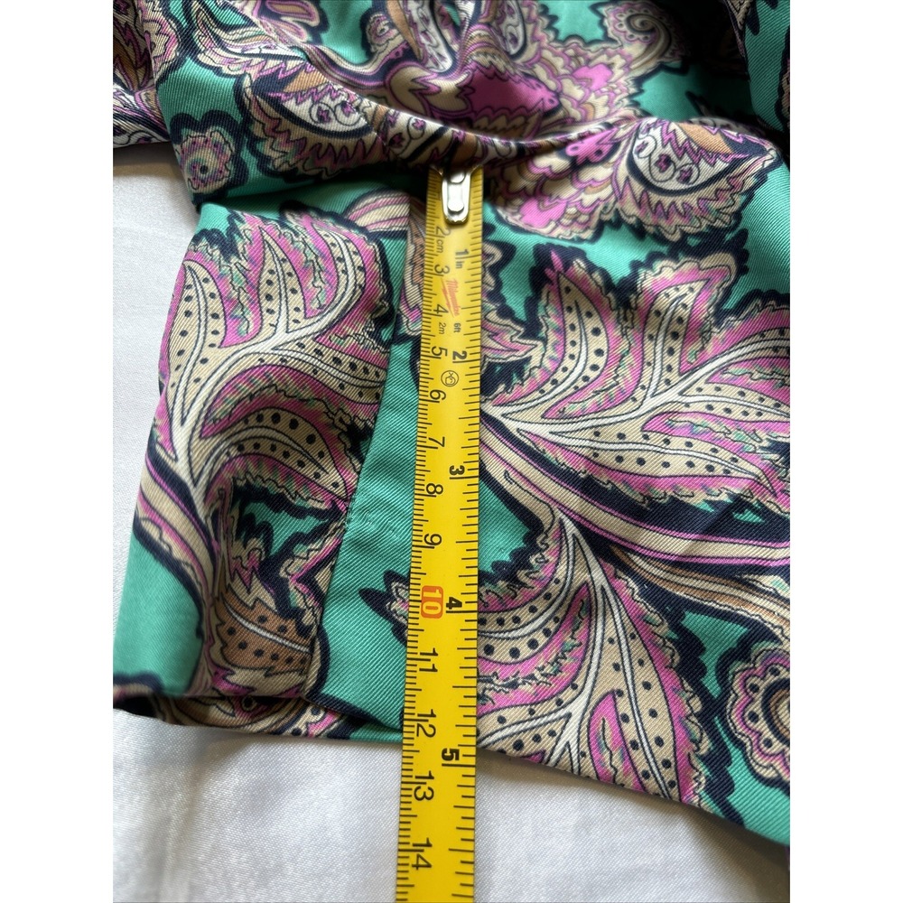 Loft Side Zip Polyester Colorful Women's Summer Vacation Shorts Green Size 8 - Picture 10 of 10